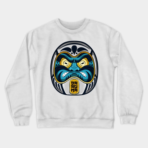 The Great Japanese Daruma 2 - Yabisan vector art - Crewneck Sweatshirt by Yabisan_art